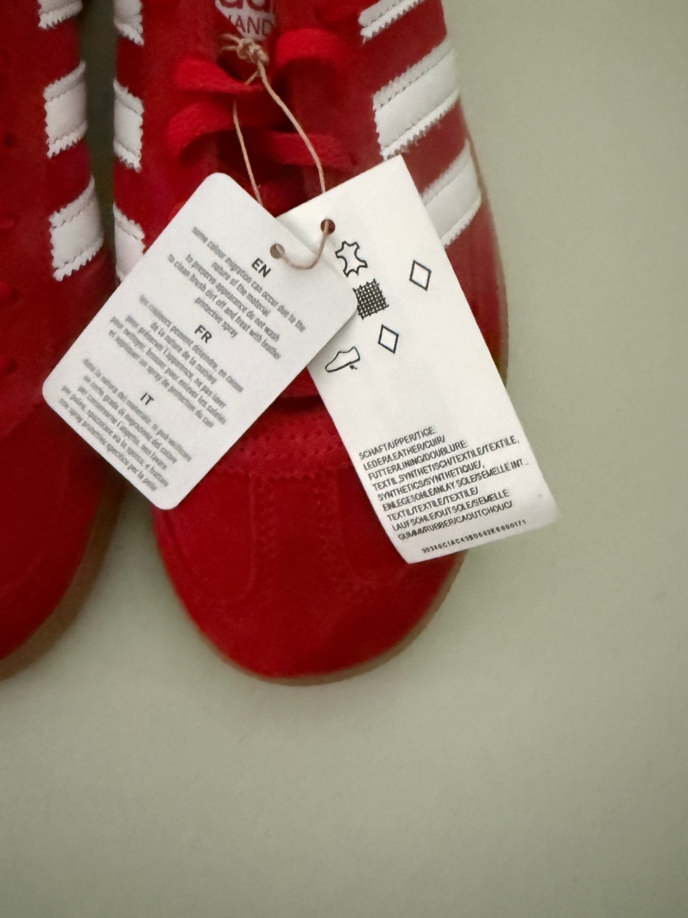 NWT Women’s Adidas Handball Spezial W Better Scarlet White Gum Sneakers Sz 9 KJ3 - Picture 5 of 11